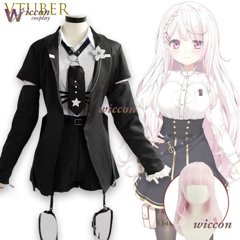 Japanese Fan - Pakaian Cosplay Shiina Yuika VTuber Gaya