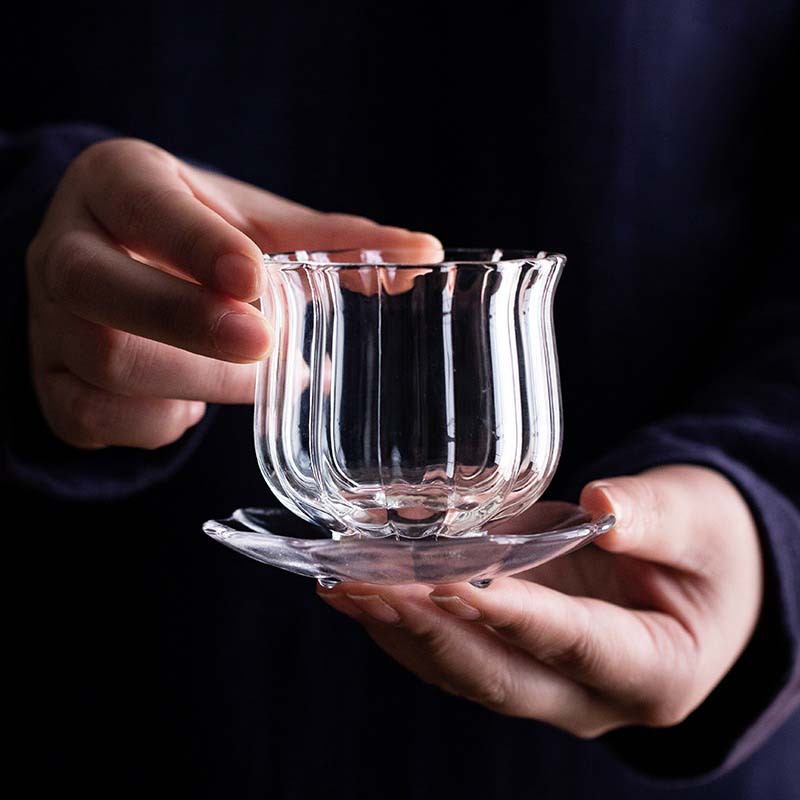 Cangkir Teh Lotus Kaca Borosil - Japanese Pottery ulasan dan harga