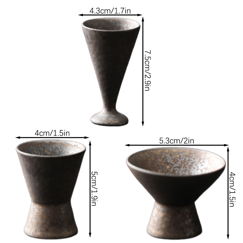Gelas Sake Tembikar Buatan Tan - Japanese Pottery ulasan dan harga