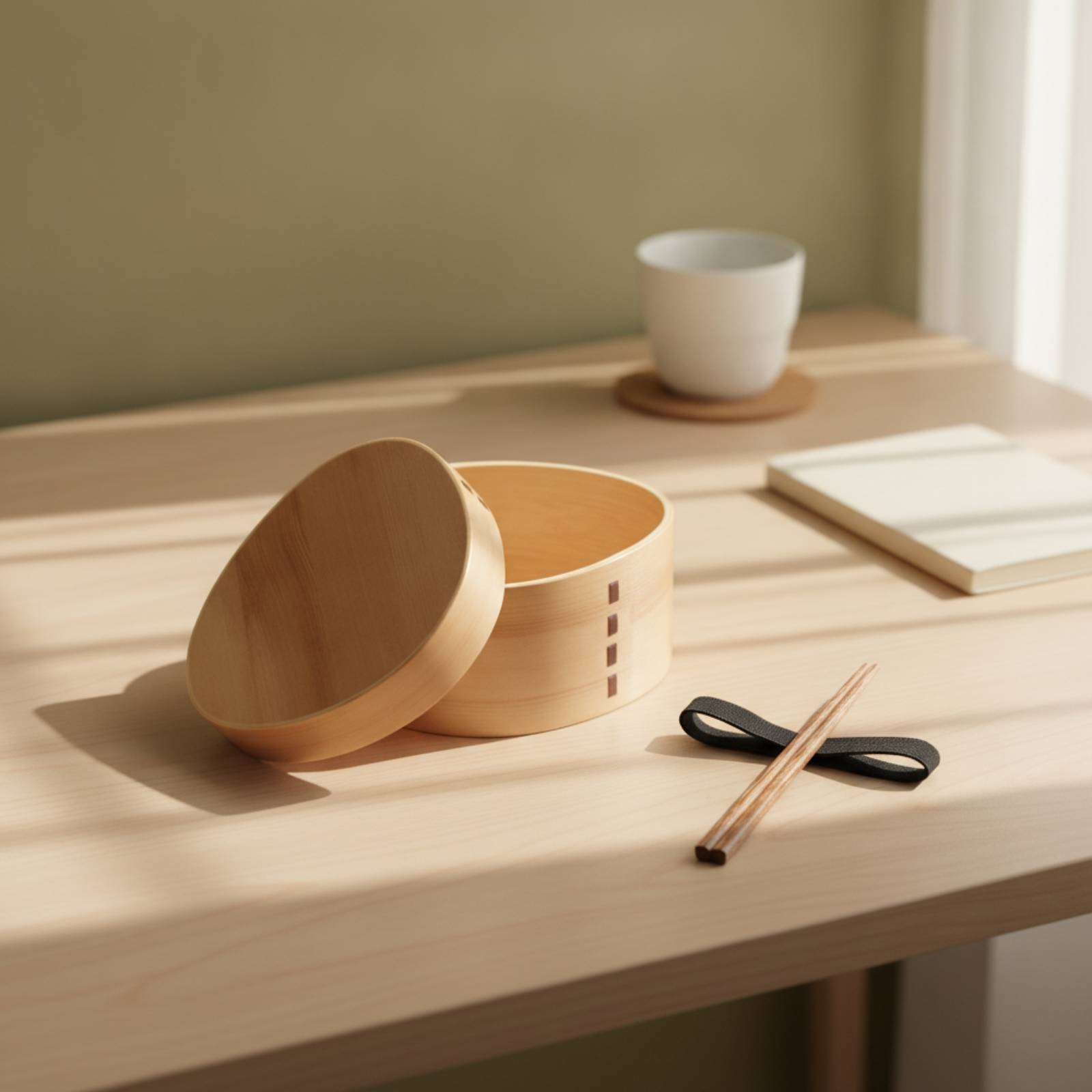 Kotak Bento Kayu Gaya Jepang d - Bento Box ulasan dan harga