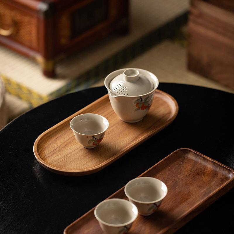 Piring Sajian Kayu Solid 1 Bua - Japanese Snacks ulasan dan harga