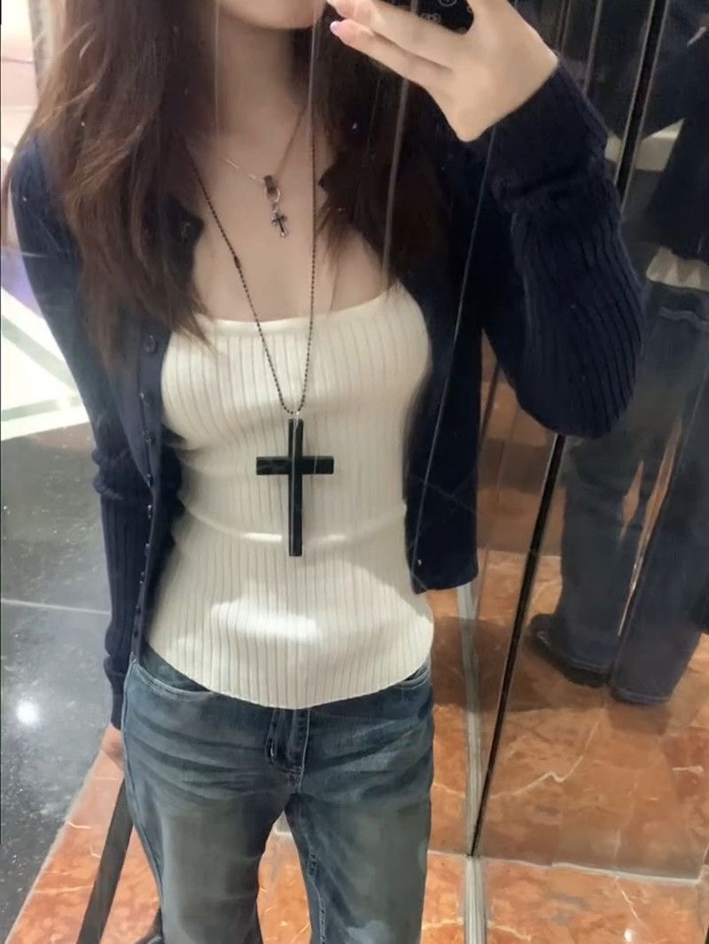 Y2k Harajuku Hot Girl Slim Aut - Matcha ulasan dan harga