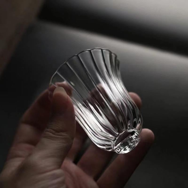 Cangkir Teh Kaca Desain Bunga  - Japanese Tea ulasan dan harga